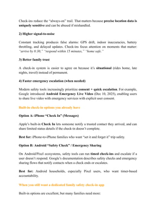 Check-Ins for Families_ The Safer Alternative to Constant Tracking | PDF