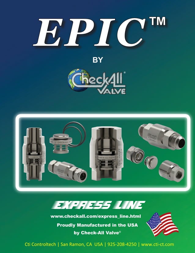 Industrial Check Valves, EPIC Series PDF
