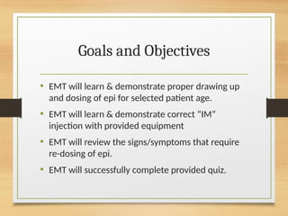 Check and Inject EMT Final PPT EMT CLASS CT OEMS | PPT