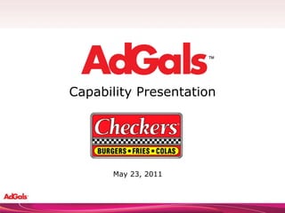 Capability Presentation May 23, 2011 