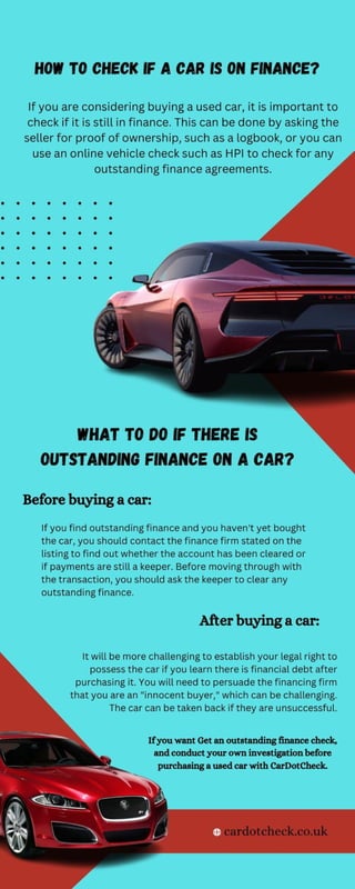 outstanding finance on car