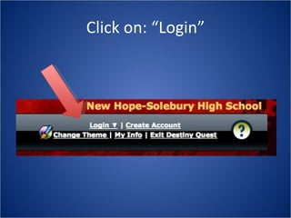 Click on: “Login” 