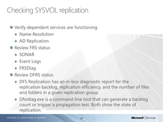 Checking the health of your active directory enviornment | PDF