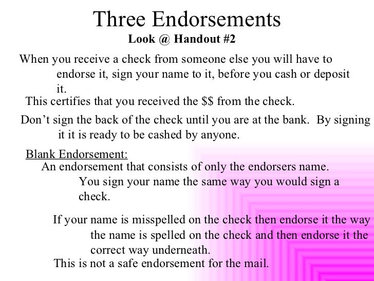 How do you endorse a check to someone else? - paperwingrvice.web.fc2.com