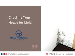 Checking Your
House for Mold
/MoldRemovalExpress /Mold_Removal_Express
 