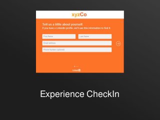Experience CheckIn
 