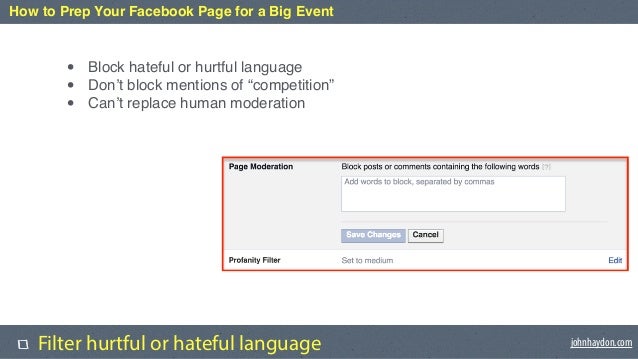 How To Prep Your Page For A Big Event A CHECKLIST