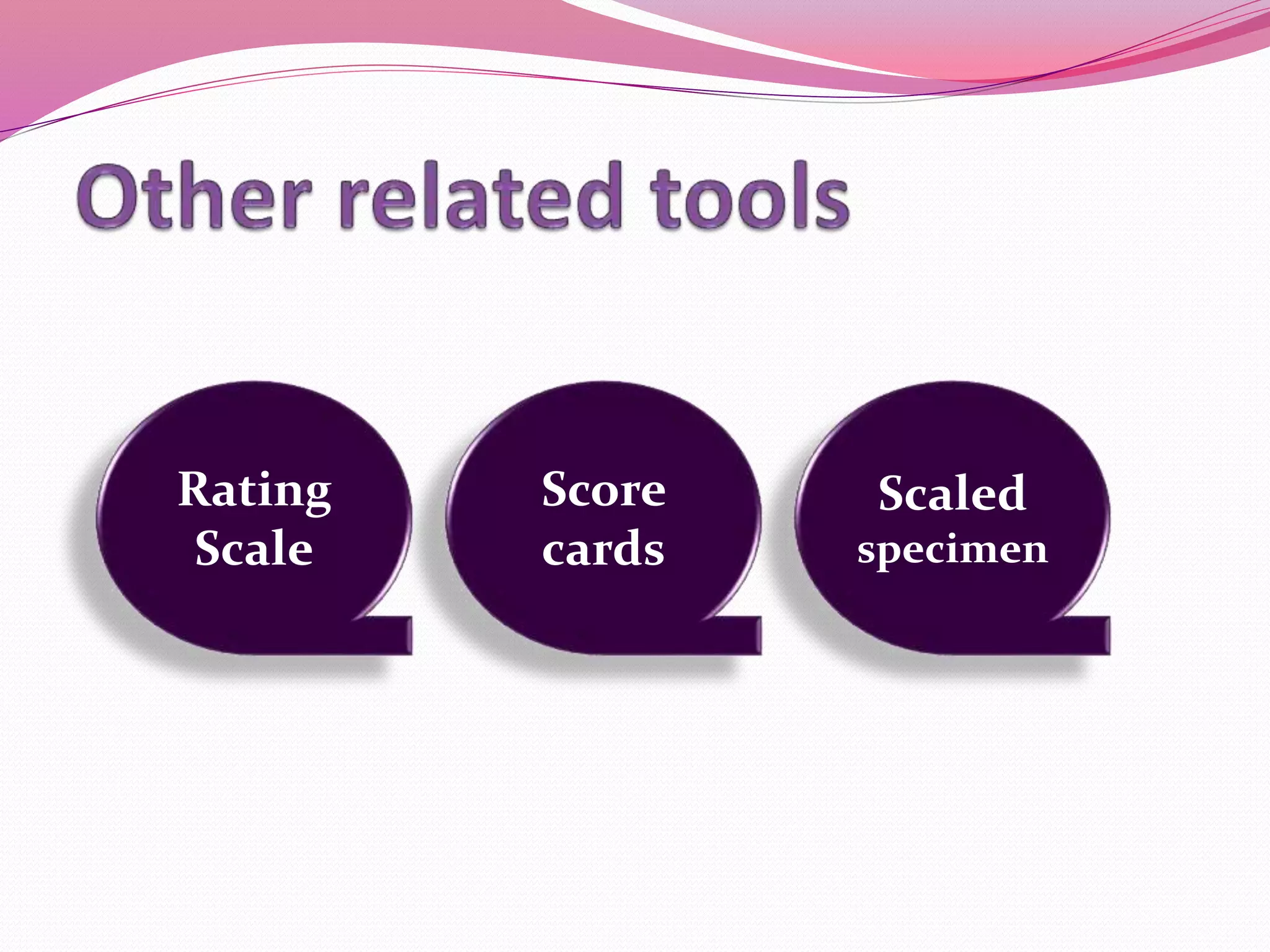 Rating
Scale
Score
cards
Scaled
specimen
 