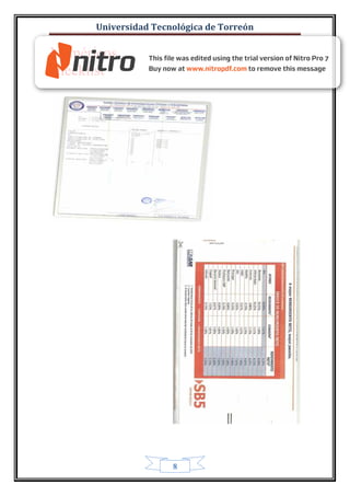 Universidad Tecnológica de Torreón

Numéricos
checklist




                      8
 