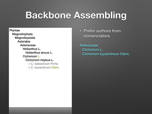 GBIF ChecklistBank and Backbone building | PDF | Biological Sciences ...