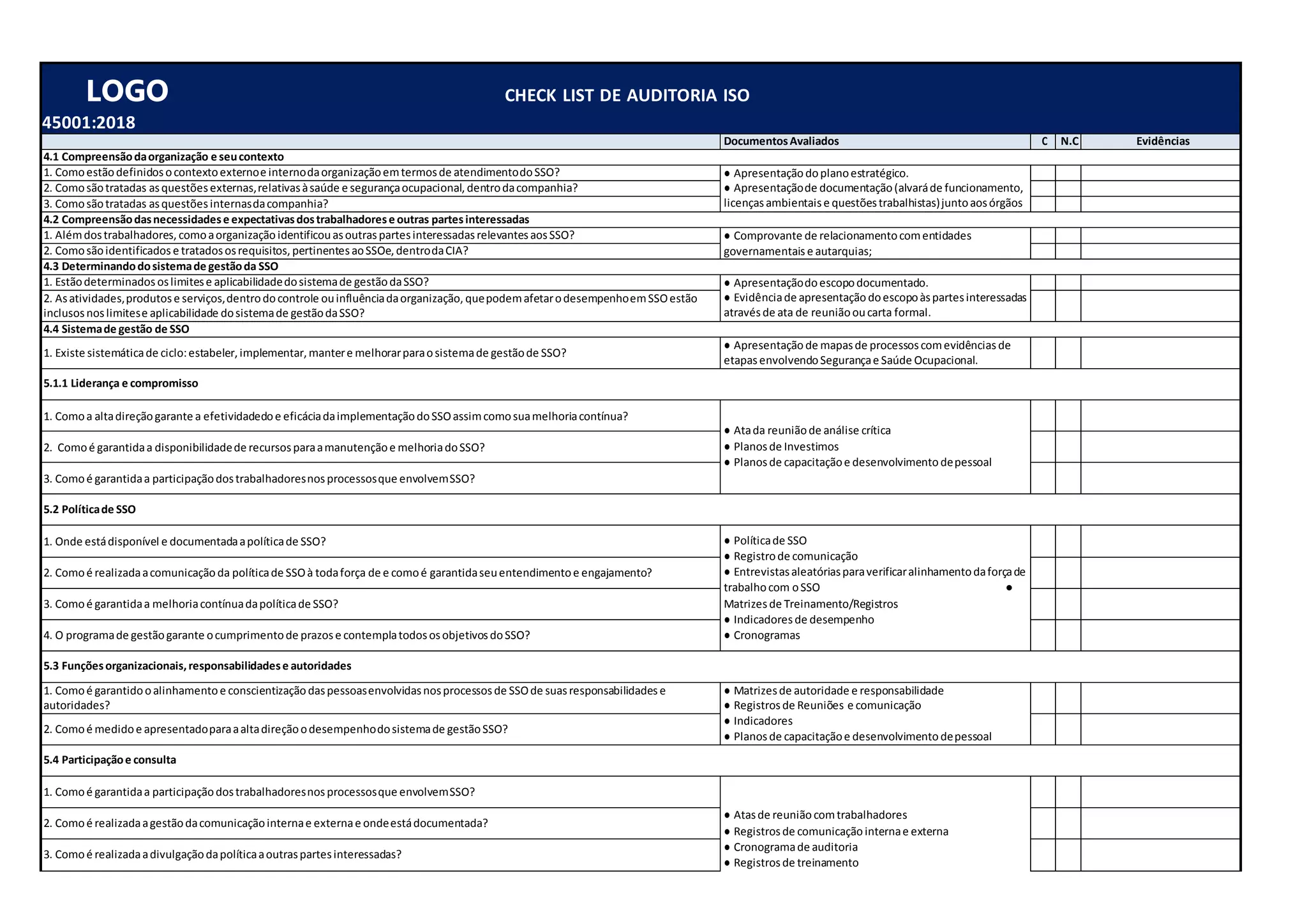Check List de Auditoria ISO 45001-2018.docx
