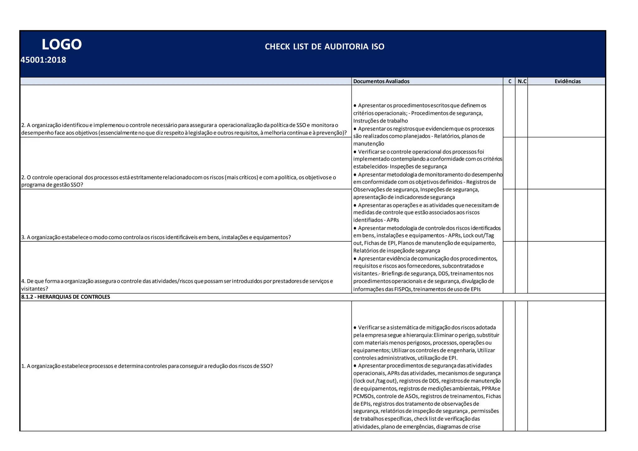 Check List de Auditoria ISO 45001-2018.docx
