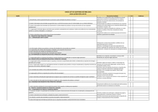 SEÇÃO Documentos Avaliados C N.C Evidências
CHECK LIST DE AUDITORIA ISO 9001:2015
www.cyrobarretto.com.br
2. São definidos critérios operacionais para os processos e para aceitação de produtos e serviços ?
3. Existem informações documentadas que garantam que o controle do processo esta em conformidade com os critérios definidos?
4. Existem informações documentadas que demonstrem a conformidade dos produtos e serviços de acordo com seus requisitos
estabelecidos?
5. A organização contempla alguma sistemática para controlar o planejamento de mudanças e realiza uma análise de risco contemplando
também os cenários indesejáveis as mudanças?
6. Existem sistemáticas para controle dos processos terceirizados?
8.2 - REQUISITOS PARA PRODUTOS E SERVIÇOS
8.2.1 - COMUNICAÇÃO COM O CLIENTE
1. As informações relativas aos produtos e serviços são devidamente comunicadas aos clientes?
2. As expectativas dos clientes são levantadas e adotadas como requisitos do processo?
3. Existe sistemática de medição da satisfação dos clientes?
4. Existe metodologia de tratamento das reclamações dos clientes?
1. A organização define os requisitos de produtos e serviços levando em consideração os requisitos legais aplicáveis?
● Veriﬁcar se os requisitos de produtos e serviços estão
atendendo aos requisitos legais aplicáveis
1. A organização analisa criticamente todos os requisitos, incluindo os especificados pelo cliente, considerando os requisitos de entrega e
atividades pós-entrega?
2.Como a organização assegura sua capacidade de atender ao requisitos para produtos e serviços considerando os requisitos inerentes aos
processos, dos clientes, estatutário e legais?
3. Os resultados das análises críticas estão documentados?
4. A organização confirma os requisitos dos clientes antes da aceitação ?
5. Qual a sistemática utilizada pela organização para assegurar que os requisitos de contratos ou pedidos divergentes sejam resolvidos?
6. Existe retenção da informação documentada em relação aos novos requisitos de produtos e serviços?
1. Existe sistemática adotada de comunicação das pessoas chaves quanto a mudança dos requisitos?
● Apresentar evidências da comunicação para alertar pessoas
pertinentes quanto as mudanças nos requisitos
1. A natureza, duração e complexidade das atividades de projeto e desenvolvimento são levadas em consideração no planejamento de
projetos?
2. Existem sistemáticas de verificação e validação de projeto e desenvolvimento?
3. Os clientes e usuários são envolvidos no processo de projeto e desenvolvimento?
4. Existe informação documentada que demostre que os requisitos de projetos e desenvolvimento foram atendidos?
● Veriﬁcar se os responsáveis pelas a8vidades de controle
operacional conhecem os procedimentos e os critérios
definidos nos processos operacionais e de aceitação de
produtos e serviços
● Apresentação de evidências do atendimento aos requisitos
(relatórios de conformidade com os requisitos definidos para
os produtos e serviços., etc)
● Apresentar evidências de gestão de mudanças e se nesta
constam as análises críticas das consequências destas
mudanças.
● Apresentar evidencia do controle de processo de terceiros:
Auditoria, questionário de avaliação.
● Apresentar o escopo documentado e evidência de sua
disponibilização para os clientes
● Veriﬁcar metodologia de captura das expecta8vas dos
clientes e aplicação dos requisitos dos clientes nos processos
● Apresentar indicador de medicação da satisfação do cliente
8.2.2 DETERMINAÇÃO DE REQUISITOS RELATIVOS A PRODUTOS E SERVIÇOS
8.2.3 ANÁLISE CRÍTICA DE REQUISITOS RELATIVOS A PRODUTOS E SERVIÇOS
● Veriﬁcar registro da captura, análise e conﬁrmação dos
requisitos dos clientes pela organização -verificar Atas de
reuniõesde análises críticas
● Veriﬁcar matriz de requisitos do processo x requisitos dos
clientes X requisitos estatutários X legislação aplicável
● Veriﬁcar se os resultados das análises crí8cas estão
documentados
● Veriﬁcar sistemá8ca u8lizada de resolução de desvios dos
requisitos previamente definidos
● Veriﬁcar como a empresa documenta os novos requisitos de
produtos e serviços definidos
8.2.4. MUDANÇAS NOS REQUISITOS PARA PRODUTOS E SERVIÇOS
● Veriﬁcar evidência de verificação e validação de projeto e
desenvolvimento, envolvendo clientes e usuários
● Veriﬁcar documentos que demostrem que os requisitos de
projetos e desenvolvimento foram atendidos
8.3.2 - PLANEJAMENTO DE PROJETO E DESENVOLVIMENTO
8.3 - PROJETO E DESENVOLVIMENTO DE PRODUTOS E SERVIÇOS
 