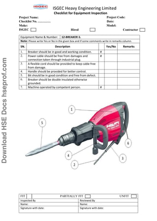 Checklist for All Construction Equipment hseprof.com.pdf