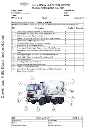 Checklist for All Construction Equipment hseprof.com.pdf