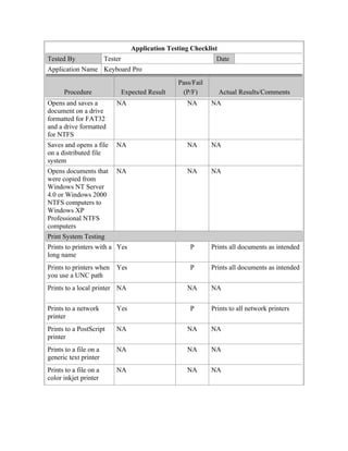 Check listfordesktopapp | DOC