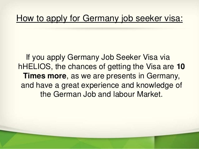 cover letter for job seeker visa germany