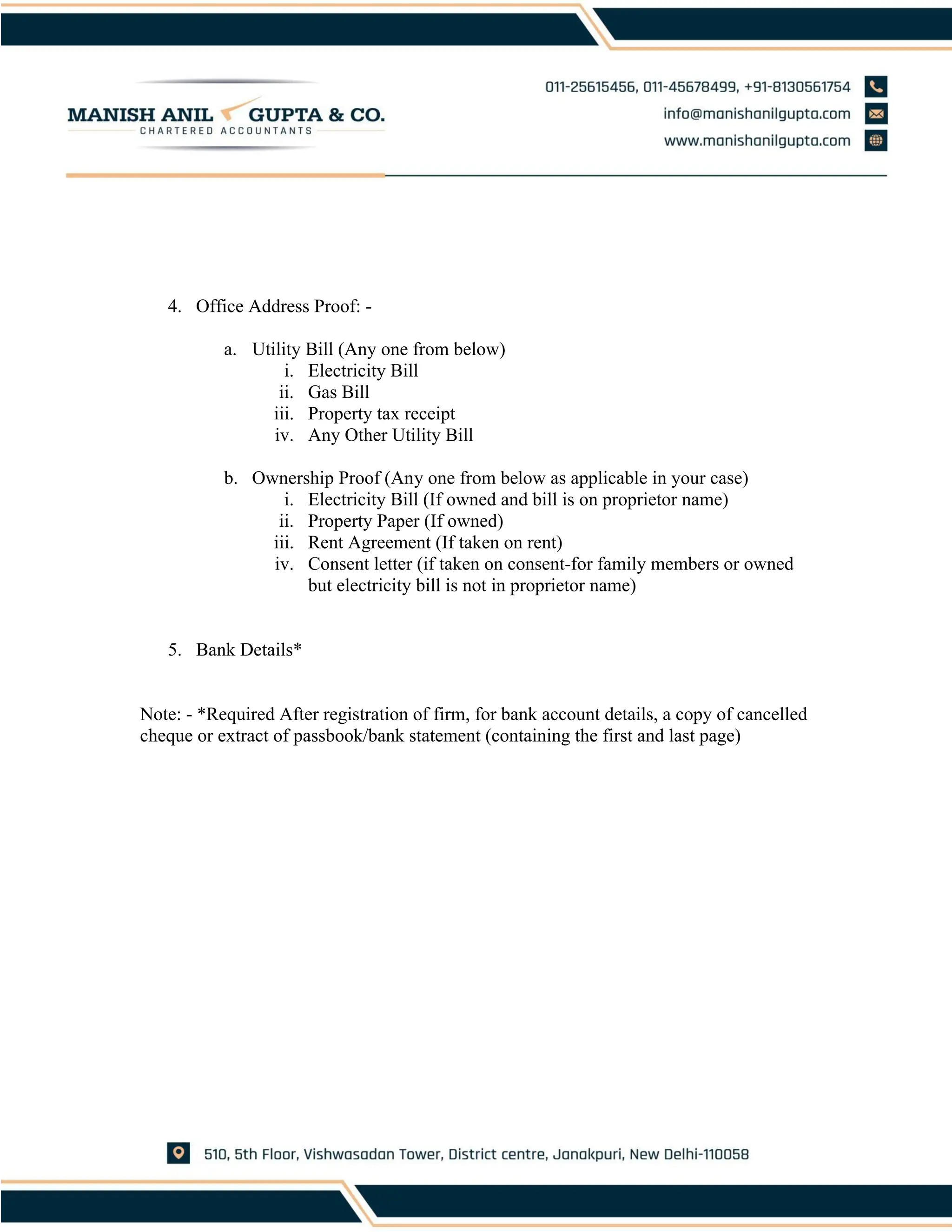 Read check list for gst registration in india pdf
