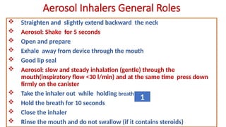 Comprehensive Checklist and Usage Guide for Inhalational Devices | PPTX