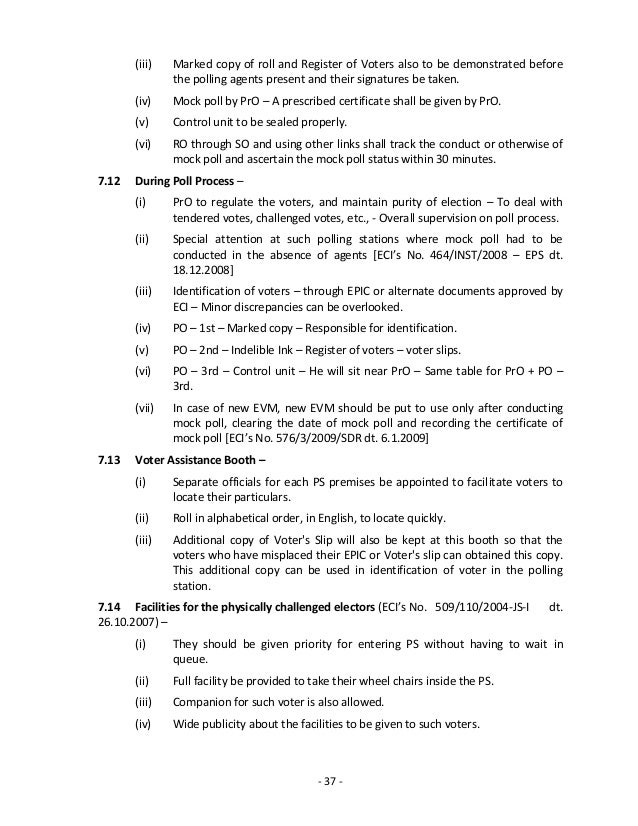 Checklist for police officers 2014