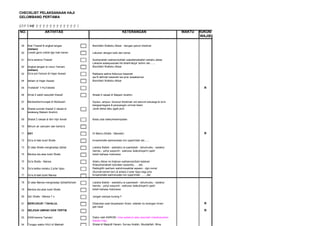 Check list haji | PDF