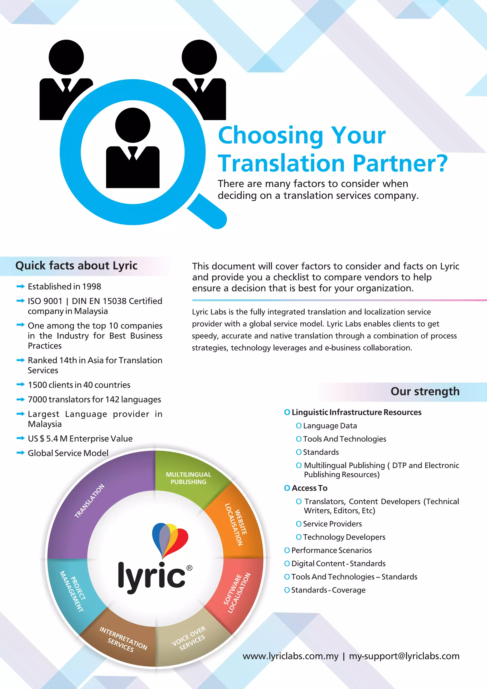 Choosing a translation agency in Kuala Lumpur? A checklist PDF