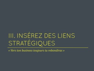 « Vers ton business toujours tu rebondiras »
 