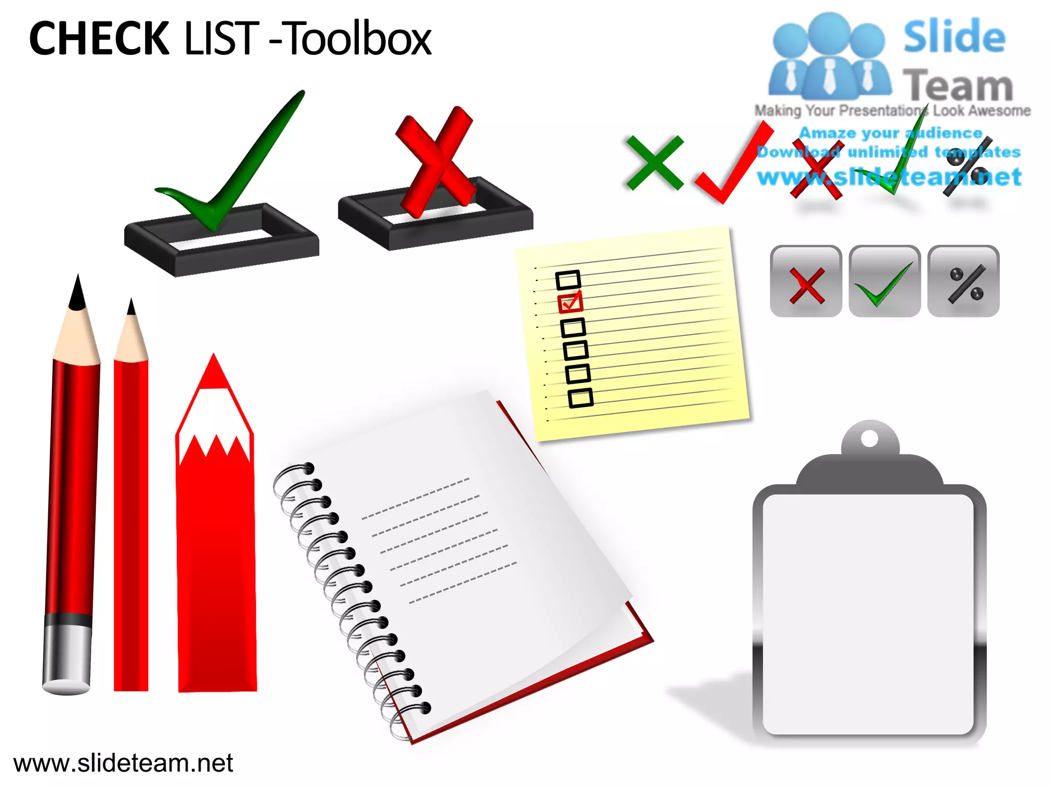 CHECK LIST -Toolbox




www.slideteam.net
 