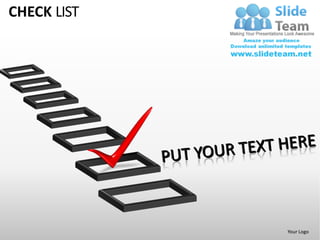 Check list powerpoint presentation slides ppt templates | PPT