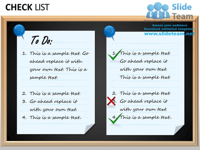 Check list powerpoint presentation slides ppt templates | PDF