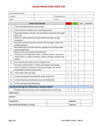 Free Fire Risk Assessment Template - Download & Print