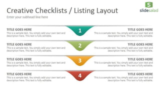 Slides Structuring Checklist Checklists Diagrams Google Slides Presentation Template - SlideSalad | PPTX