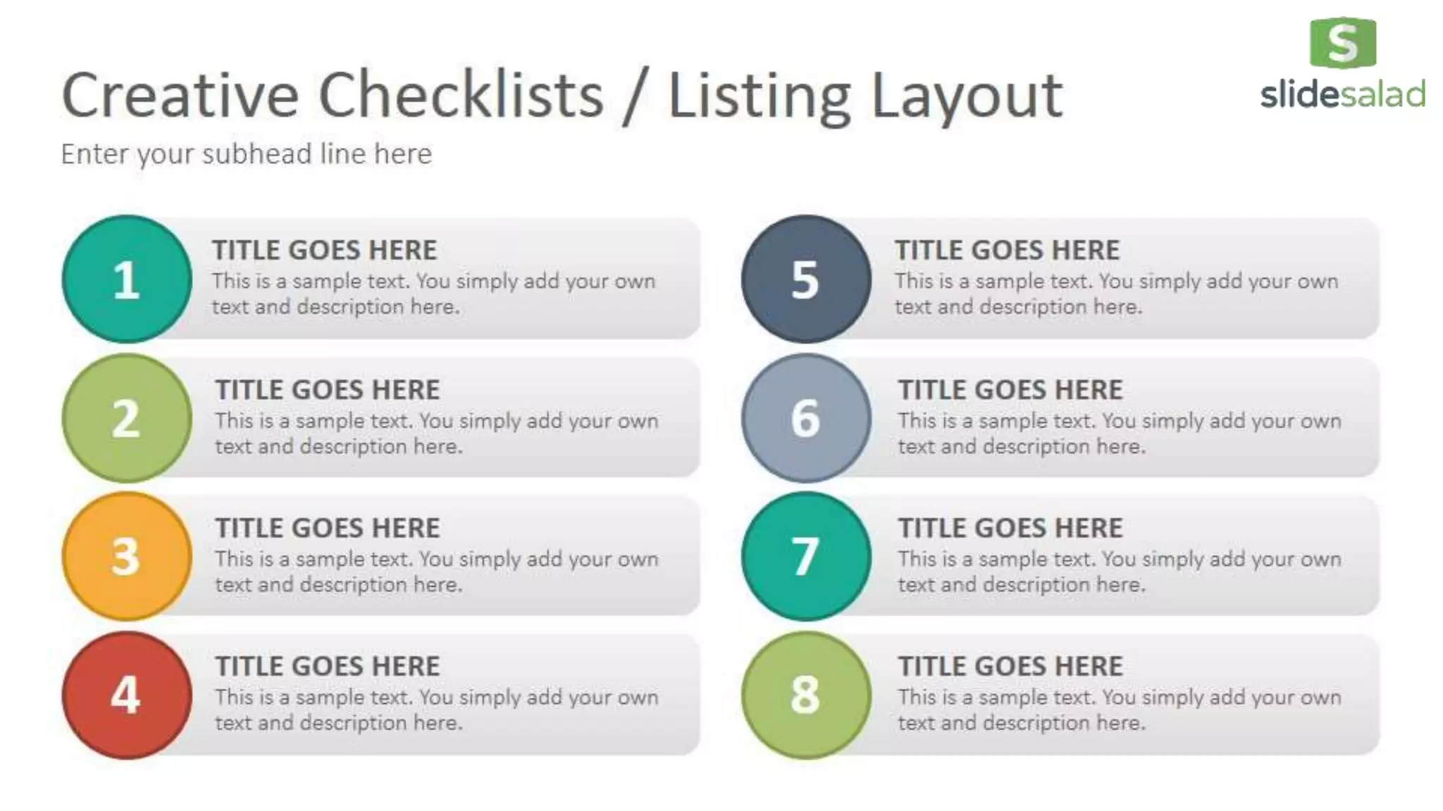 Checklists Diagrams PowerPoint Presentation Template - SlideSalad | PPTX