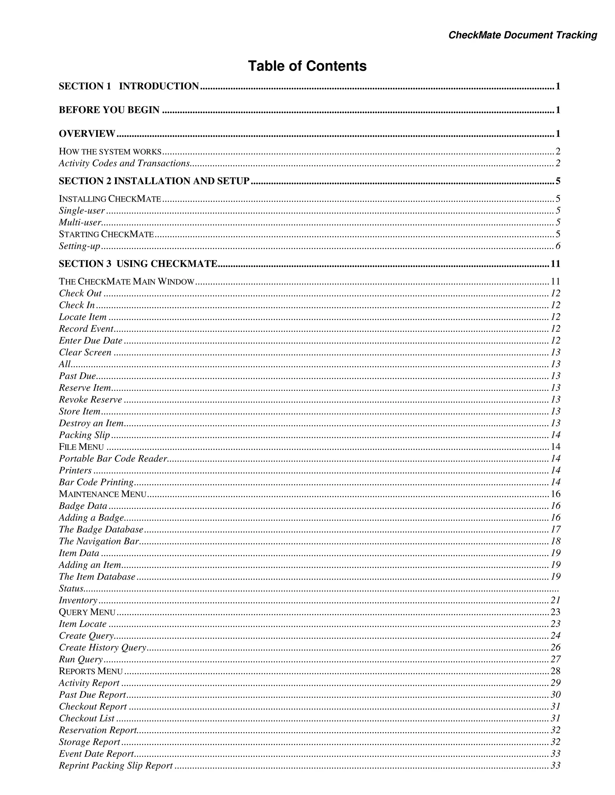 Check mate document guide | PDF