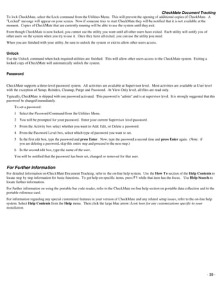 Check mate document guide | PDF