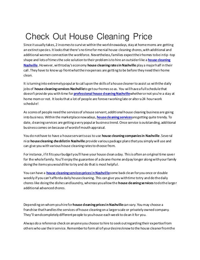 check out house cleaning price people who need house cleaning