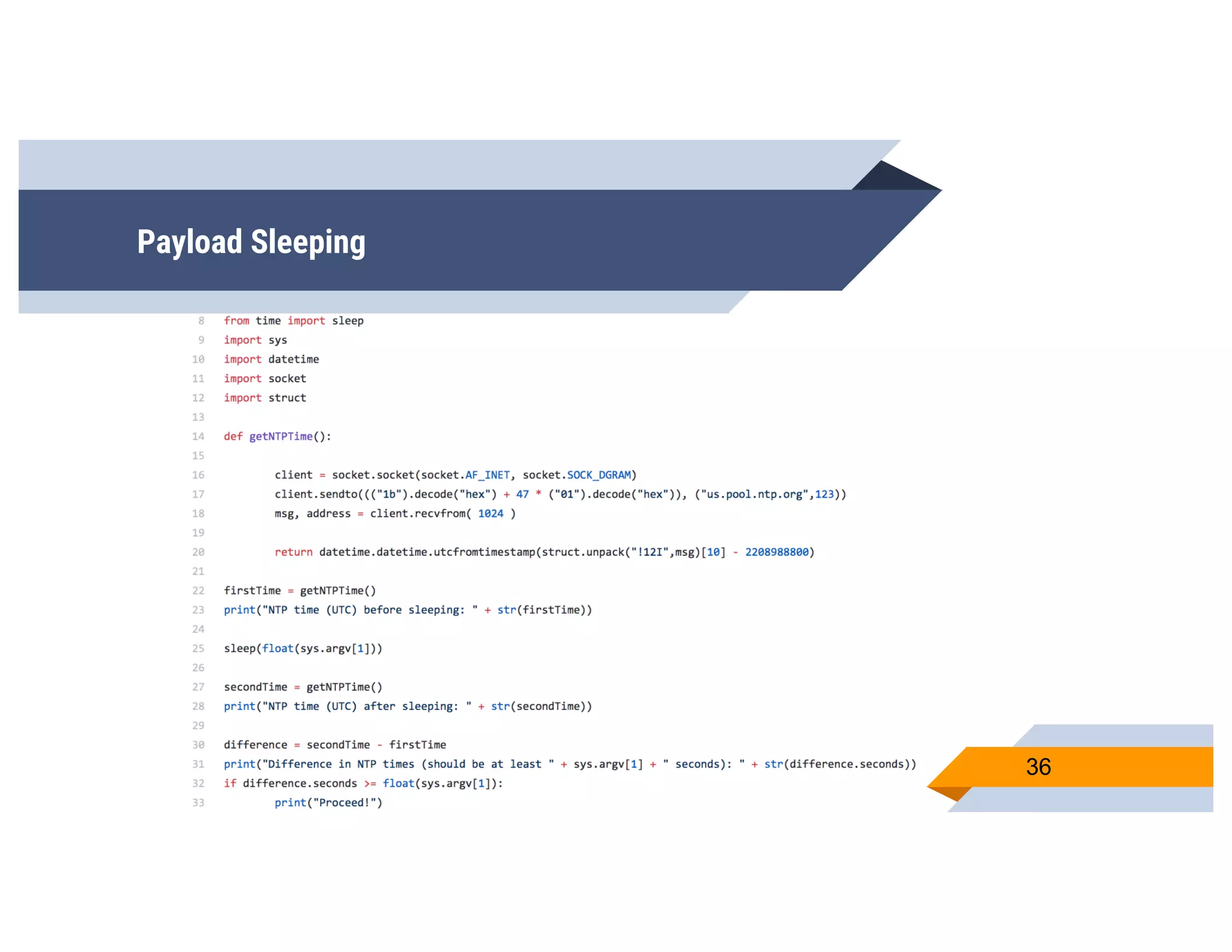 Payload Sleeping
36
 