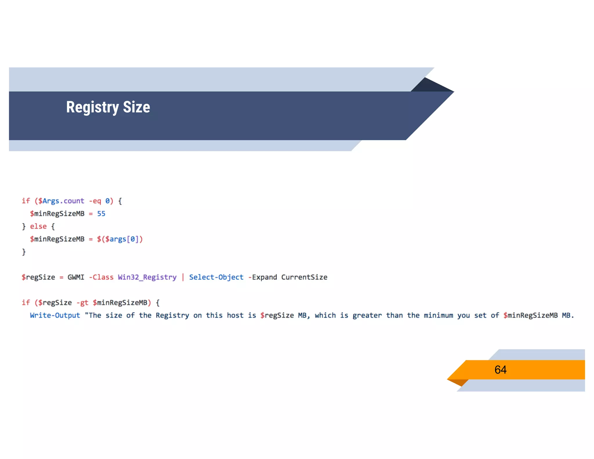 Registry Size
64
 