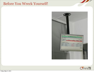 Before You Wreck Yourself!




Friday, May 21, 2010
 