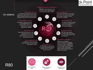 R80
Un sistema di gestione centralizzato per tutti i prodotti CheckPoint
 