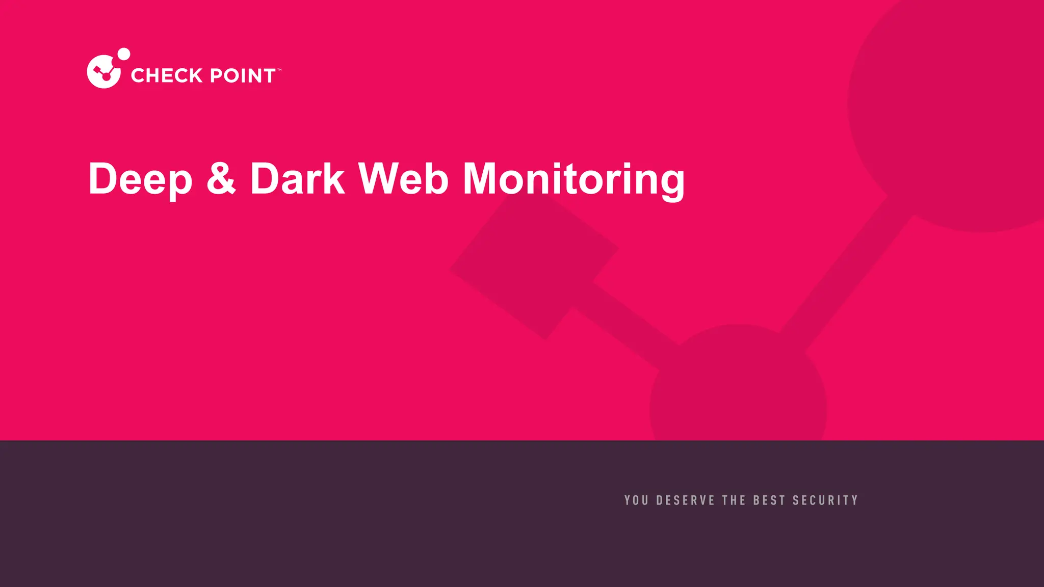 11
©2025 Check Point Software Technologies Ltd.
Deep & Dark Web Monitoring
 