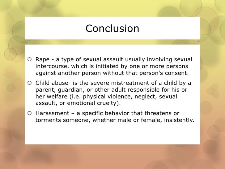 sexual abuse essay conclusion