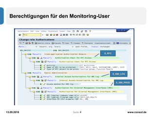 Seite
Berechtigungen für den Monitoring-User
13.09.2016 www.consol.de4
 