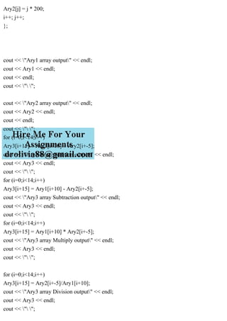 check the modifed code now you will get all operations done.termin.pdf