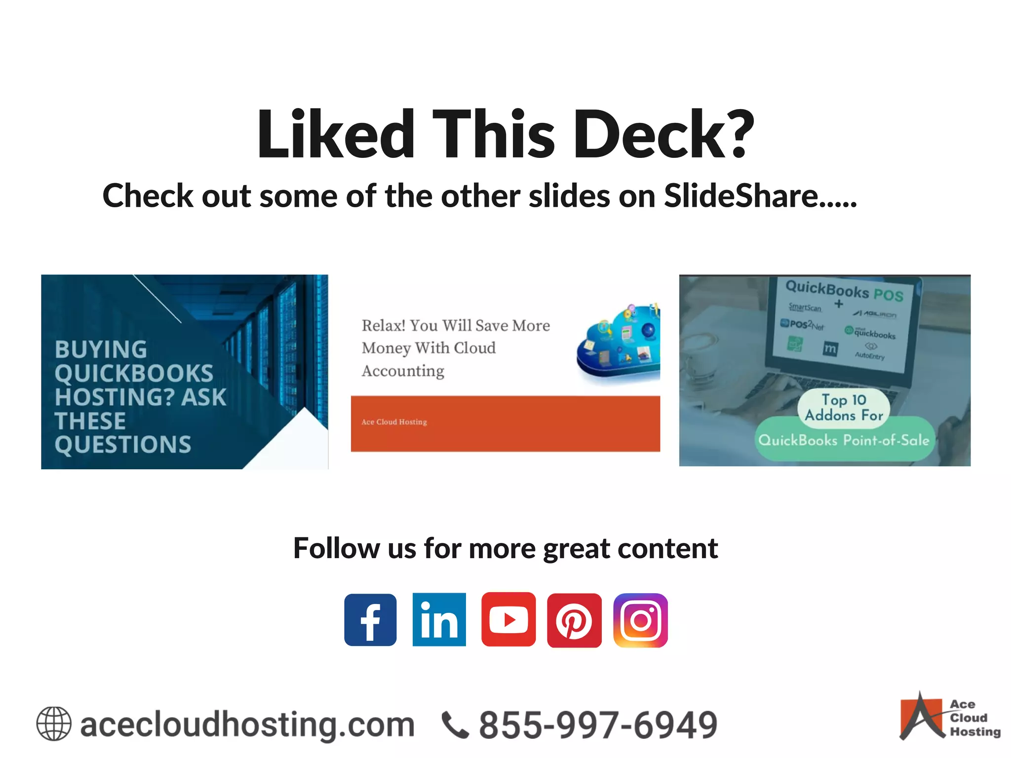 Liked This Deck?
Check out some of the other slides on SlideShare.....
Follow us for more great content
 