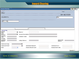 Inward Clearing




Partho H. Chakraborty                     Cheque Truncation
 