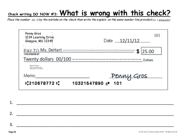 Checking Writing: 7 Do Now Checks image.