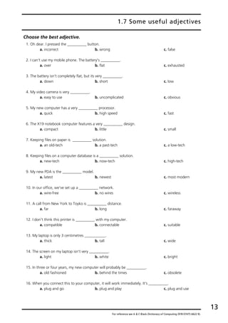 Check your english vocabulary for computing | PDF