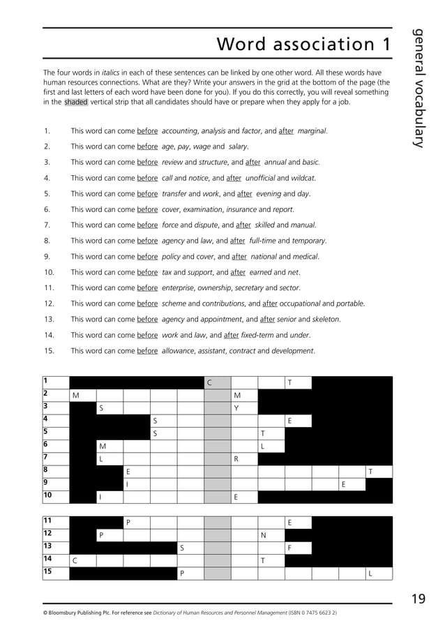 Check Your English Vocabulary For Human Resources