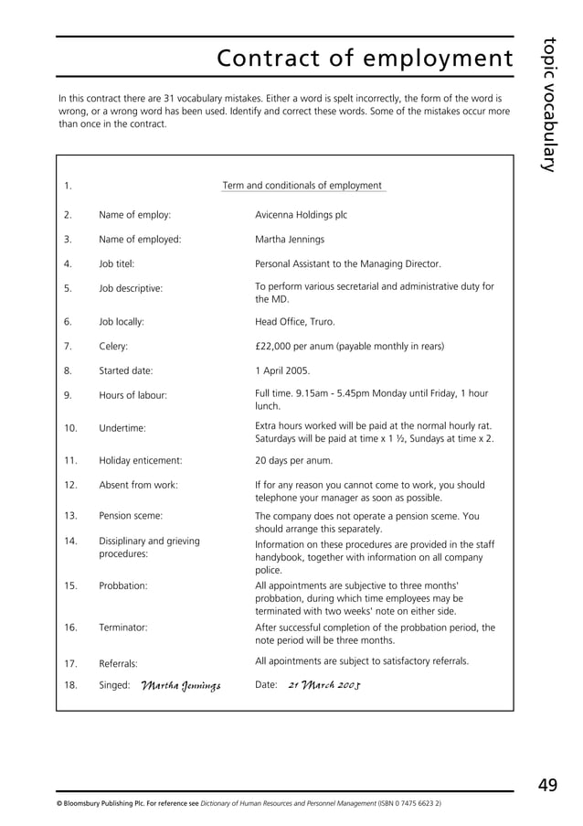 Check Your English Vocabulary For Human Resources